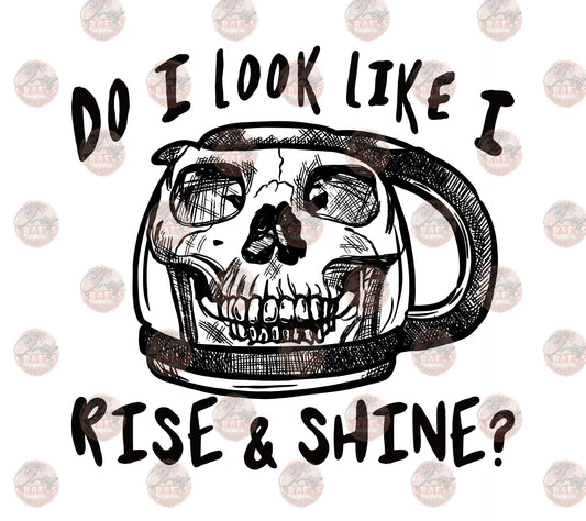 Do I Look Like I Rise and Shine Transfer