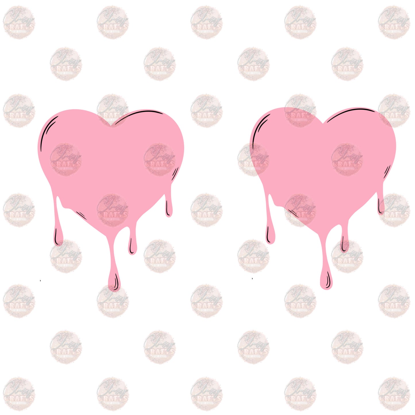 Dripping Hearts Transfer