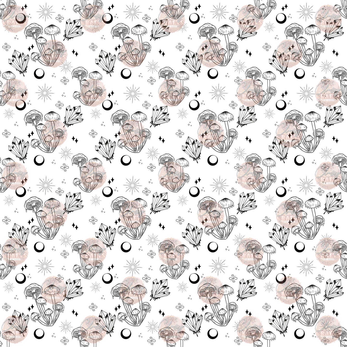 Drippy Crystals Seamless 1- Sublimation Transfer