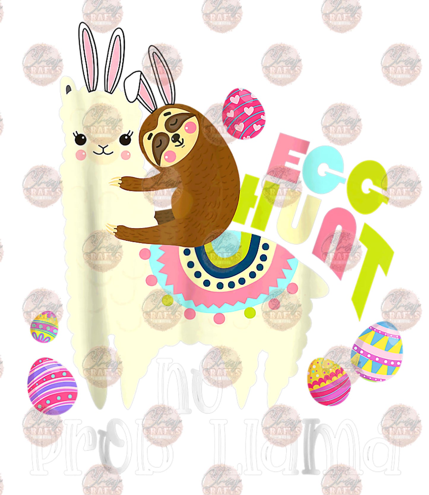 Egg Hunt Llama & Sloth Transfer
