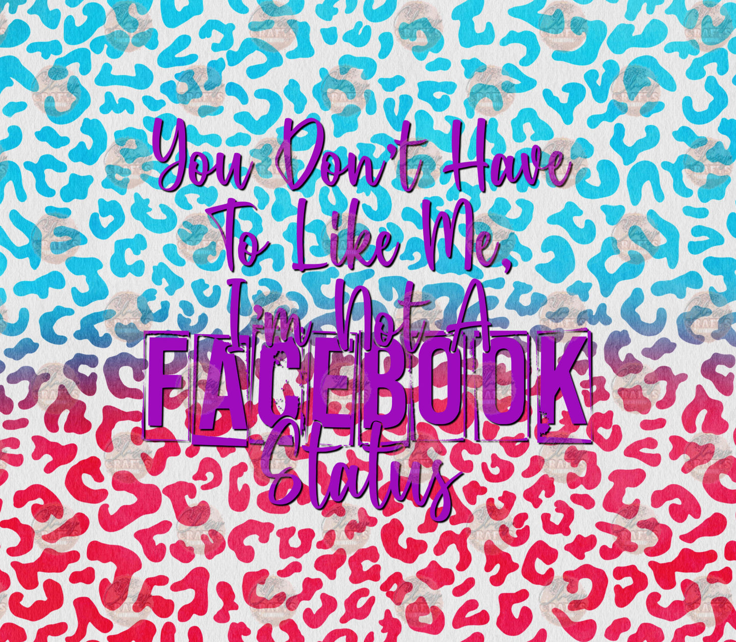 FB Status Tumbler Wrap