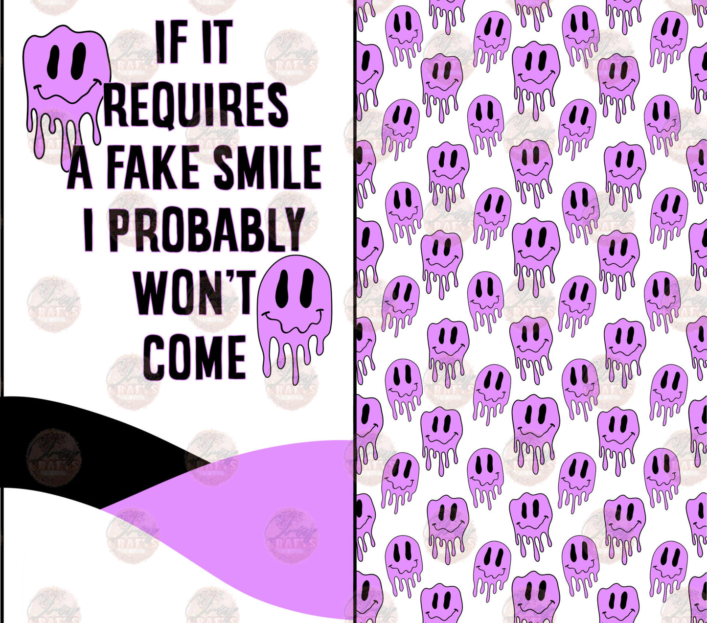 Fake Drippy Tumbler Wrap