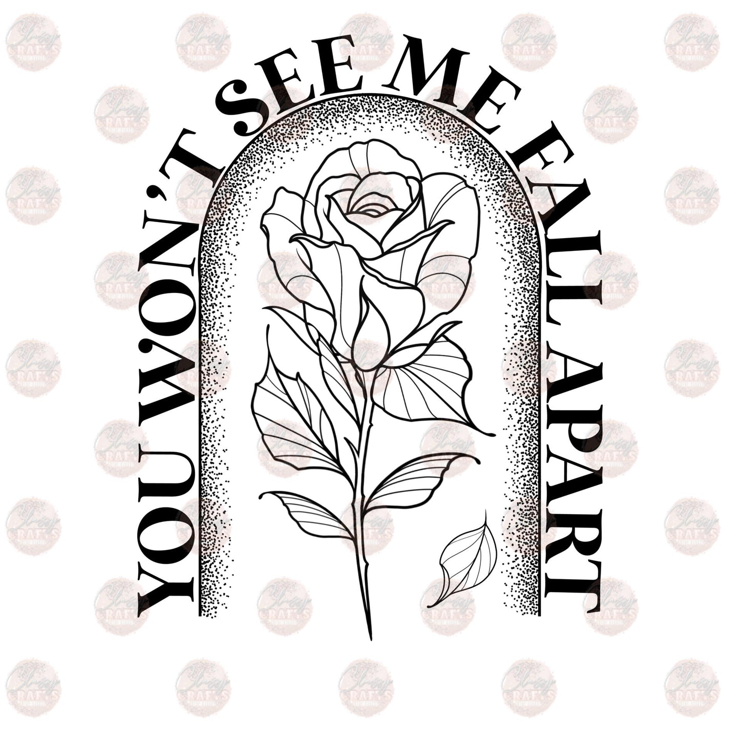Fall Apart Black Transfer