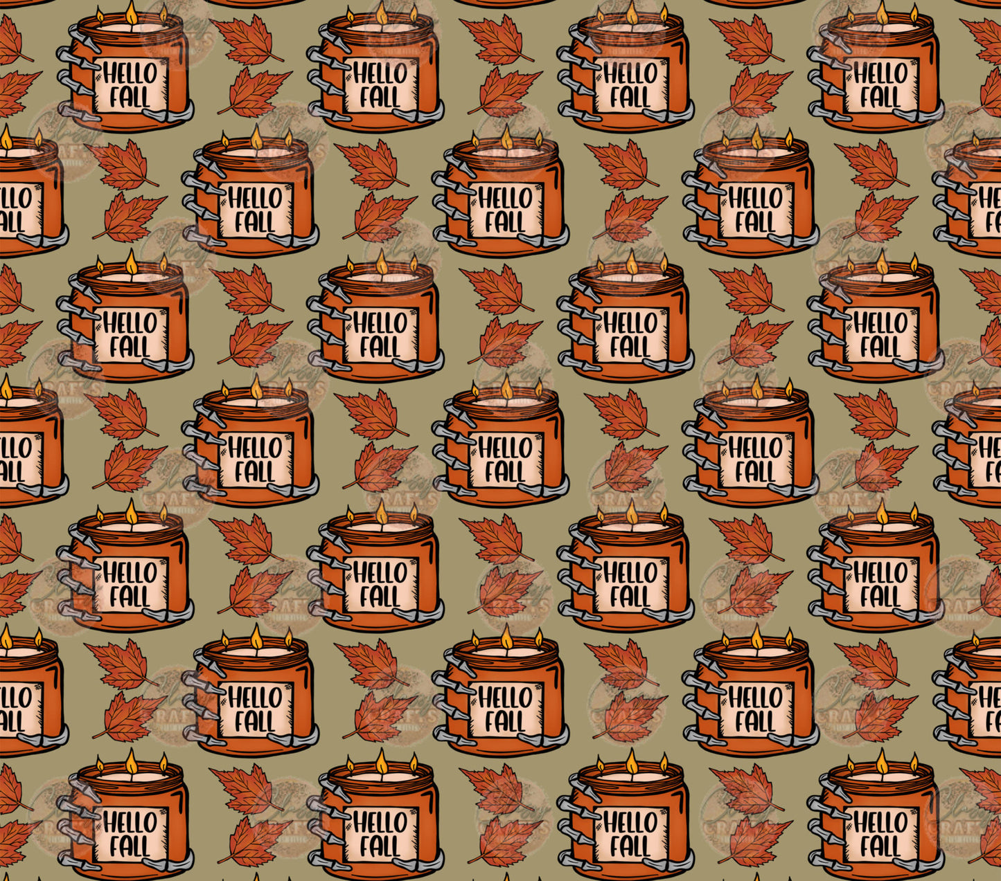 Fall Candle Tumbler Wrap