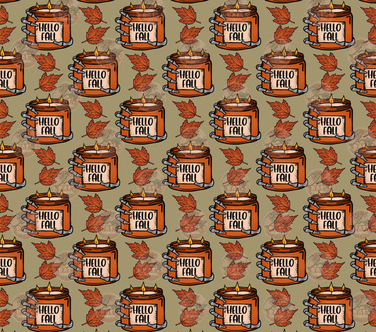 Fall Candle Tumbler Wrap