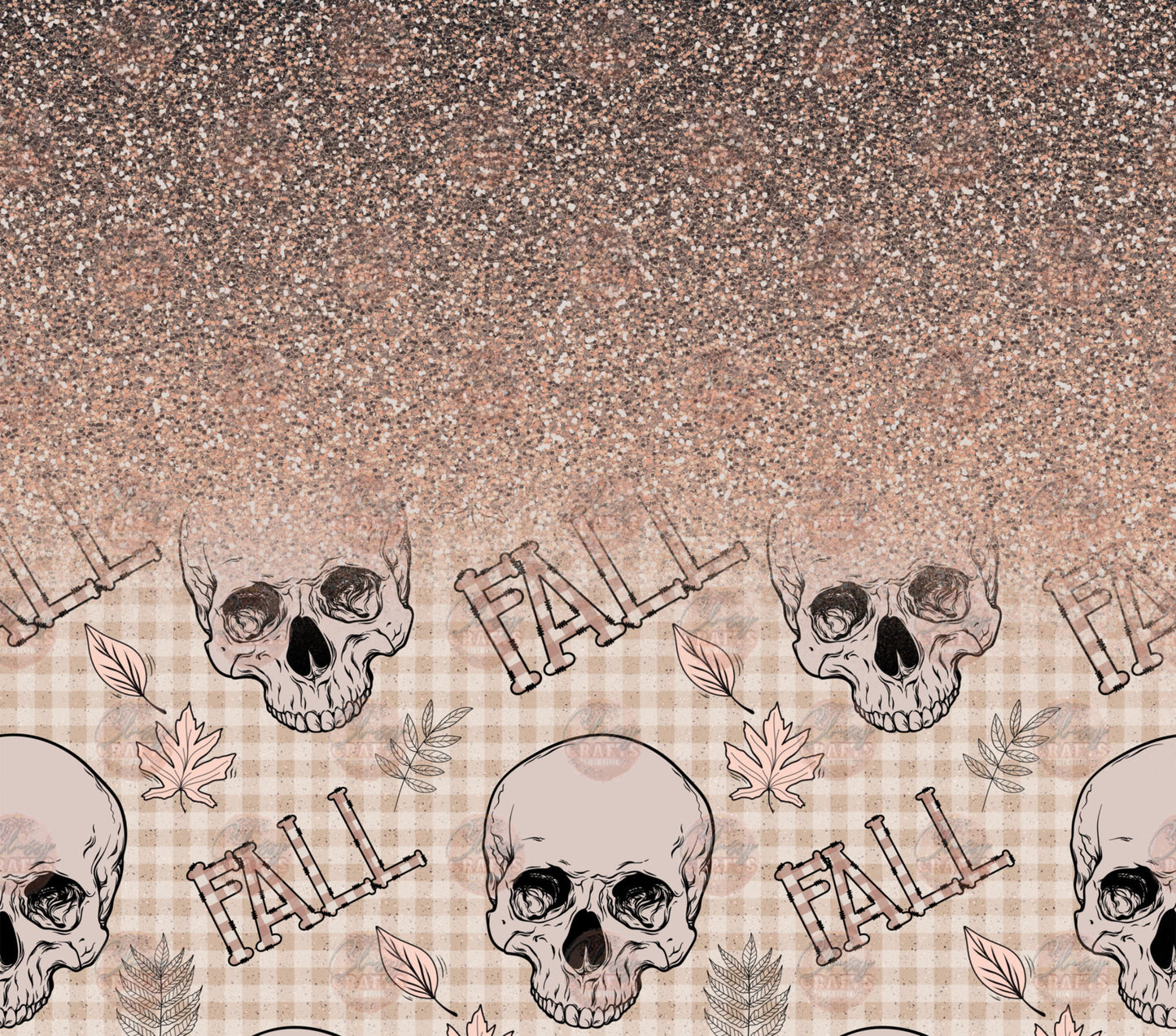 Fall Skelly 1 Tumbler Wrap