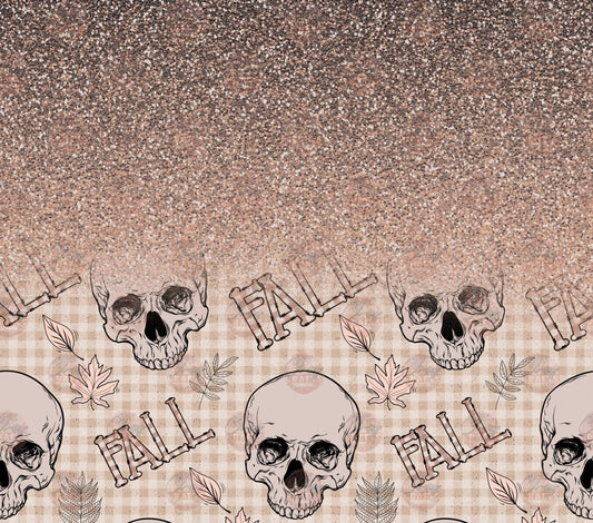 Fall Skelly 1 Tumbler Wrap