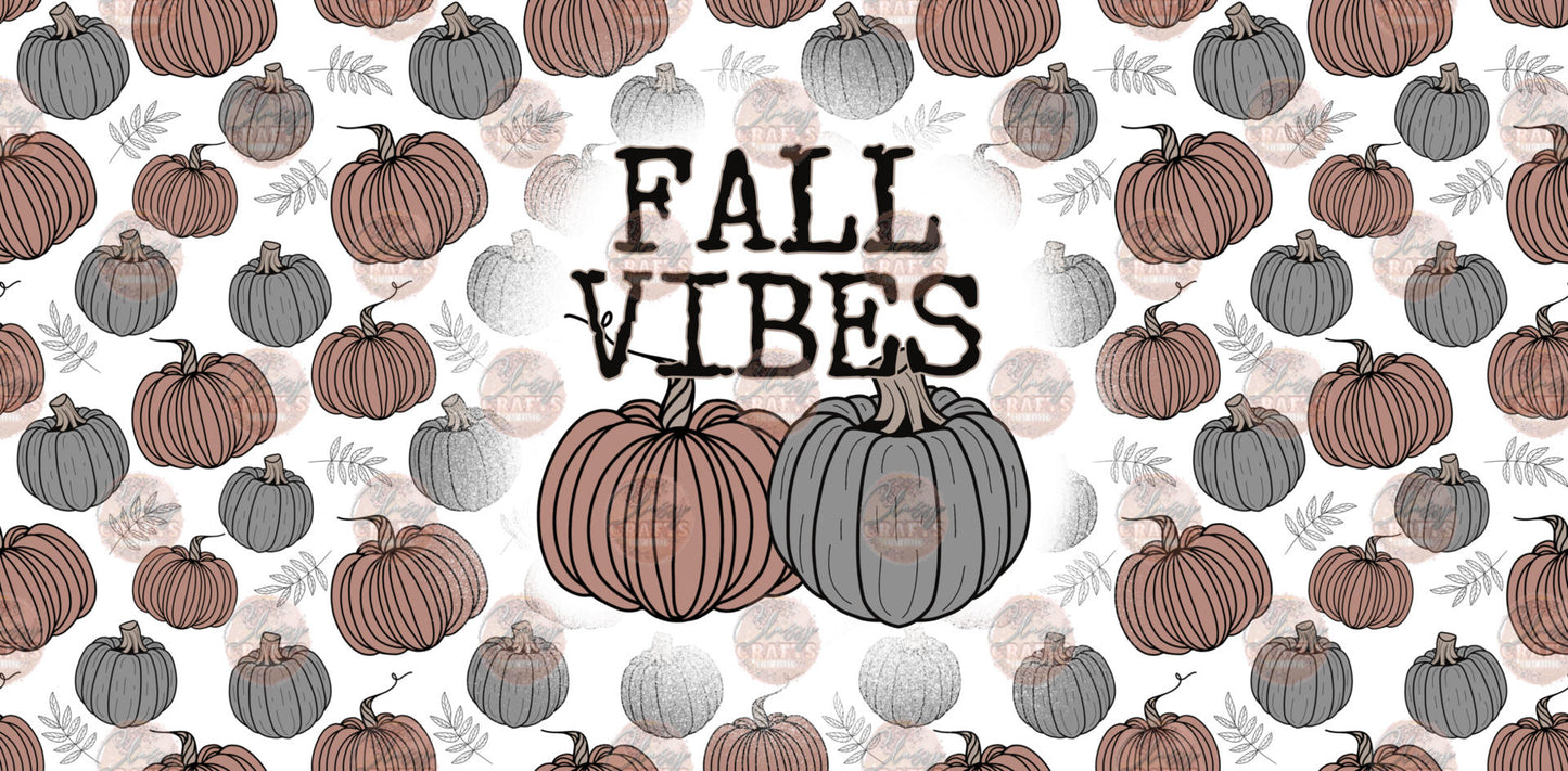 Fall Vibes Pumpkin 16oz Libbey Wrap