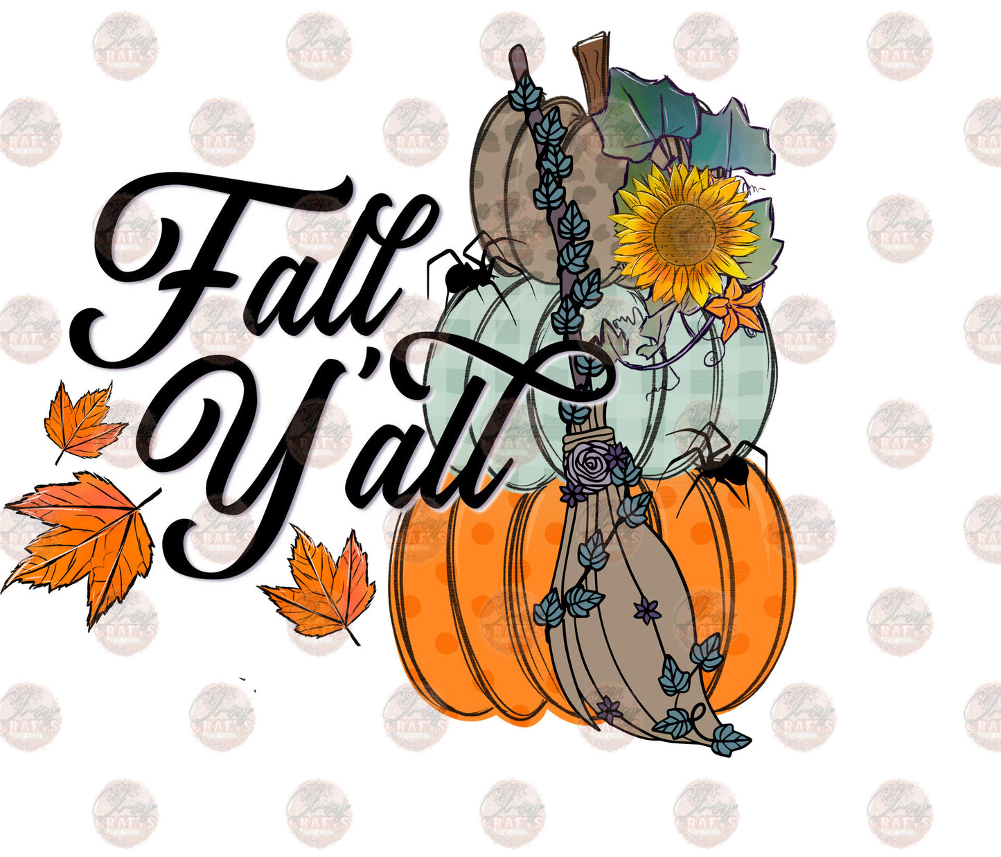 Fall Y'all Broom Transfer