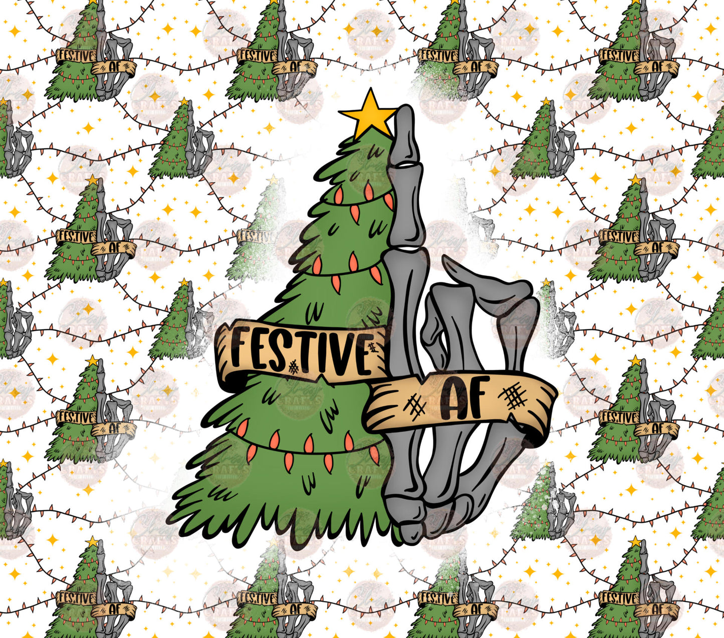 Festive AF Tumbler Wrap