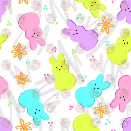 Floral Bunnies Tumbler Wrap