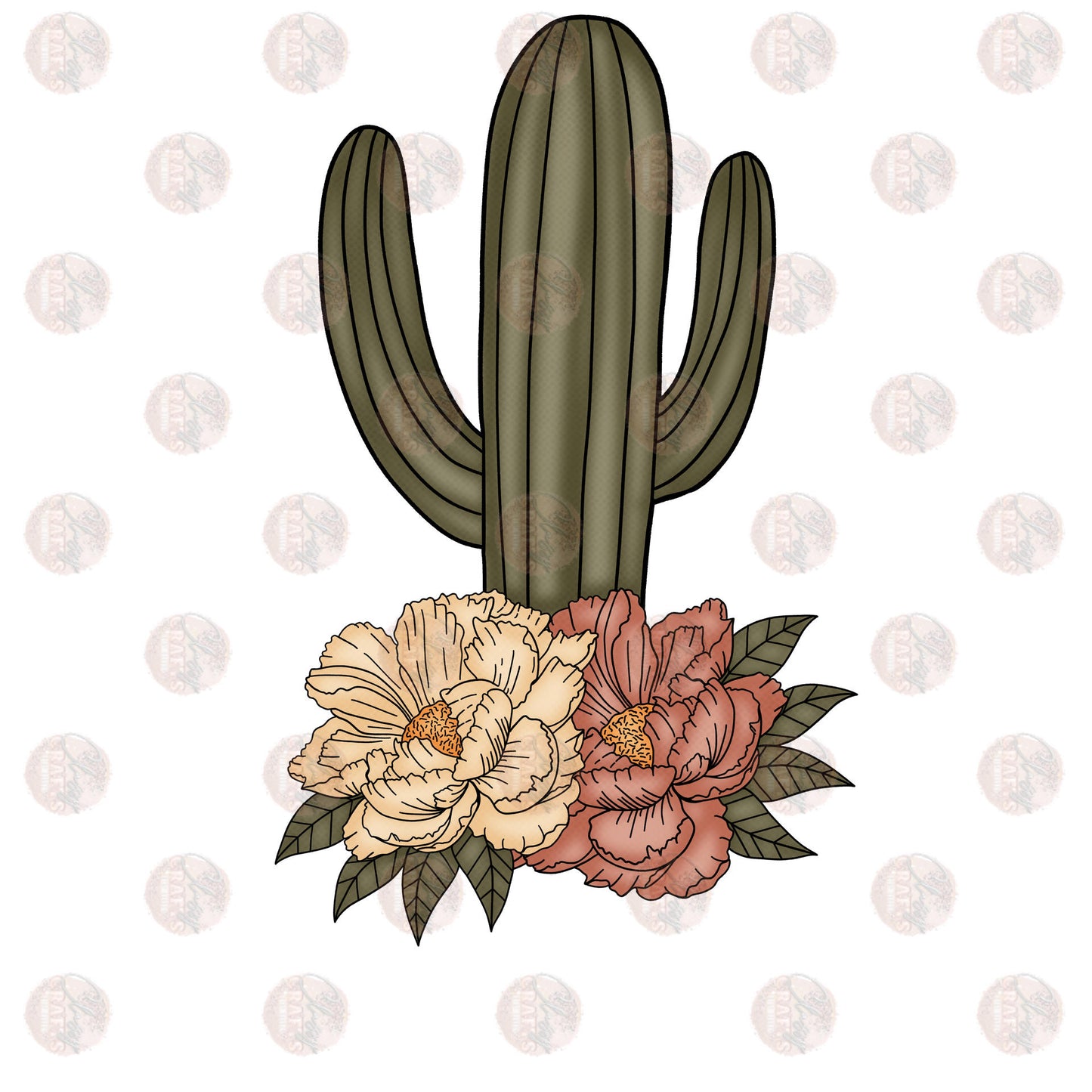 Floral Cacti Transfer
