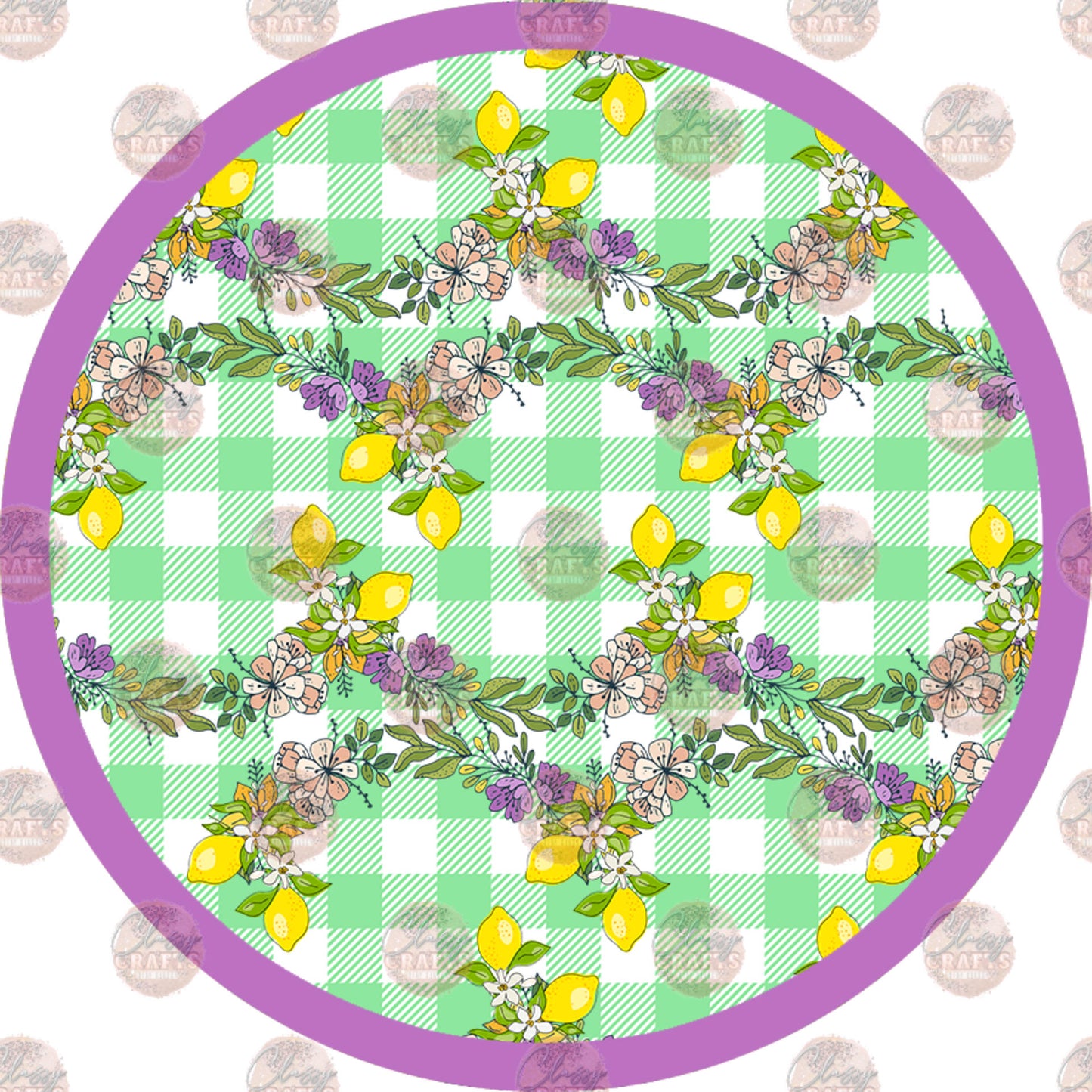 Floral Design 26 Car Coaster - Sublimation Transfer