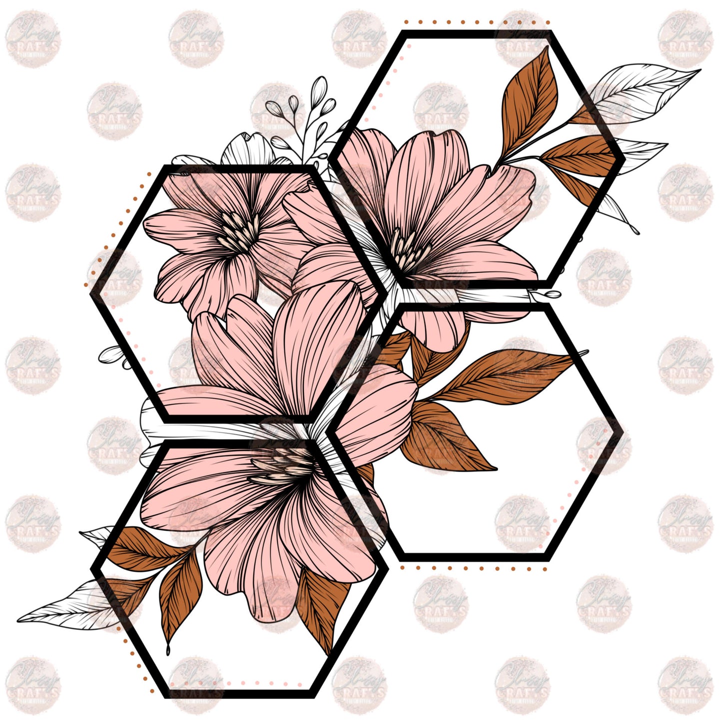 Floral Bee Hive Transfer