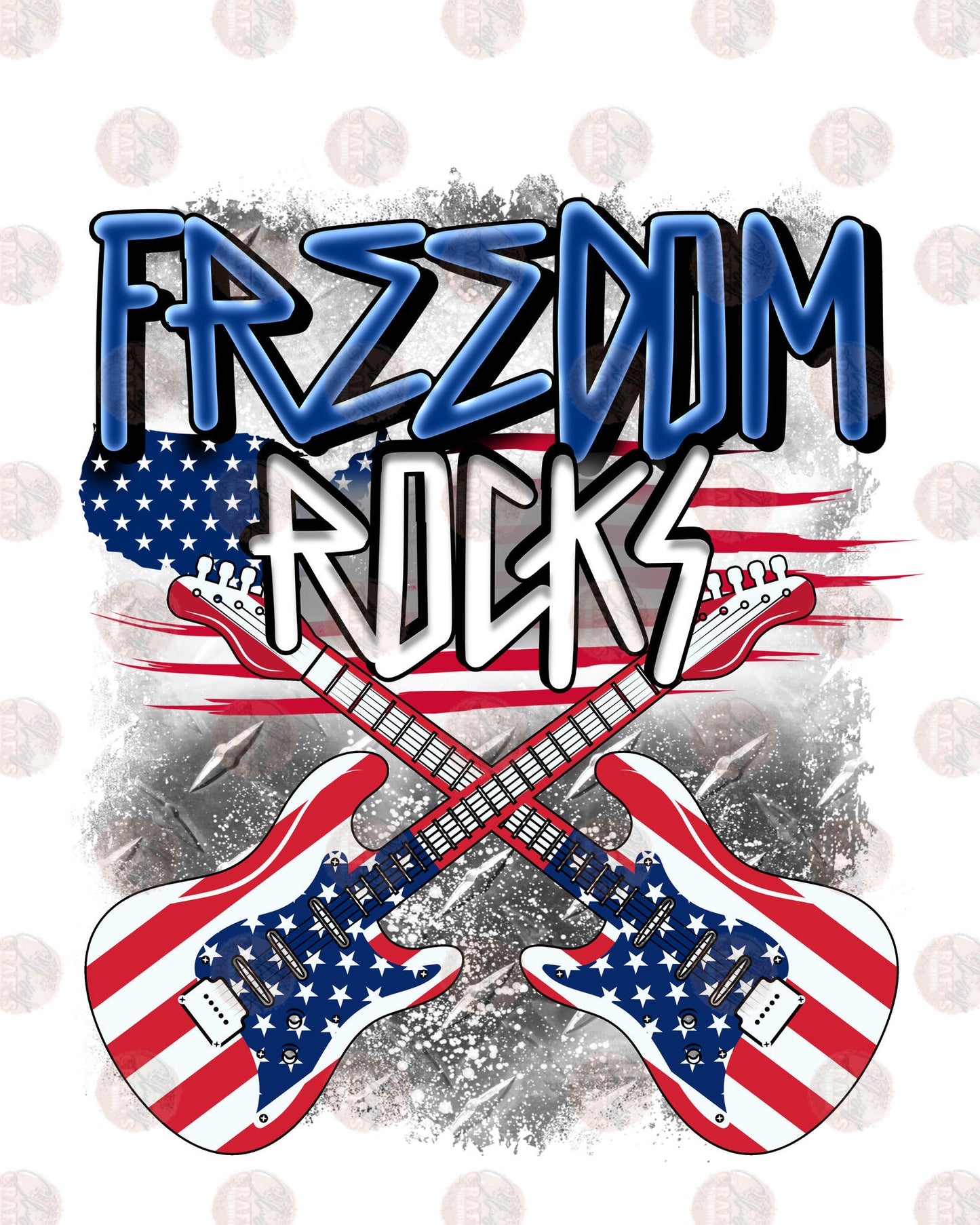 Freedom Rocks Gray Transfer