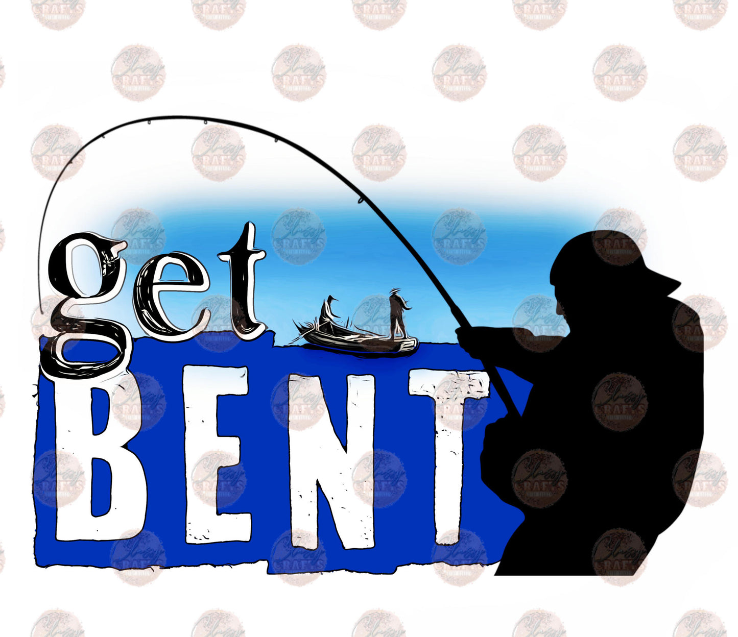 Get Bent Blue Transfer