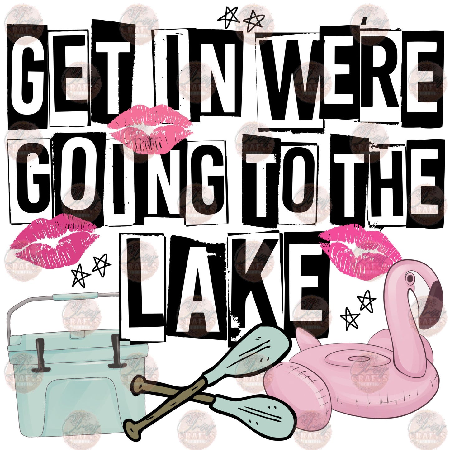 Get In We're Going To The Lake Transfer