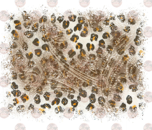 Good Whiskey Sleeve Leopard Transfer