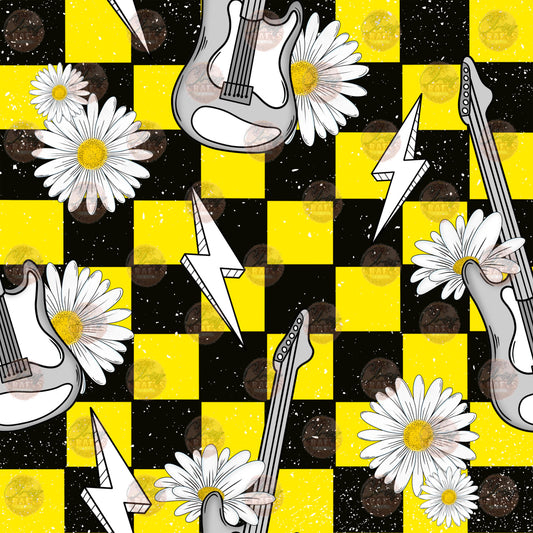 Guitar Daisy 2 Seamless Wrap