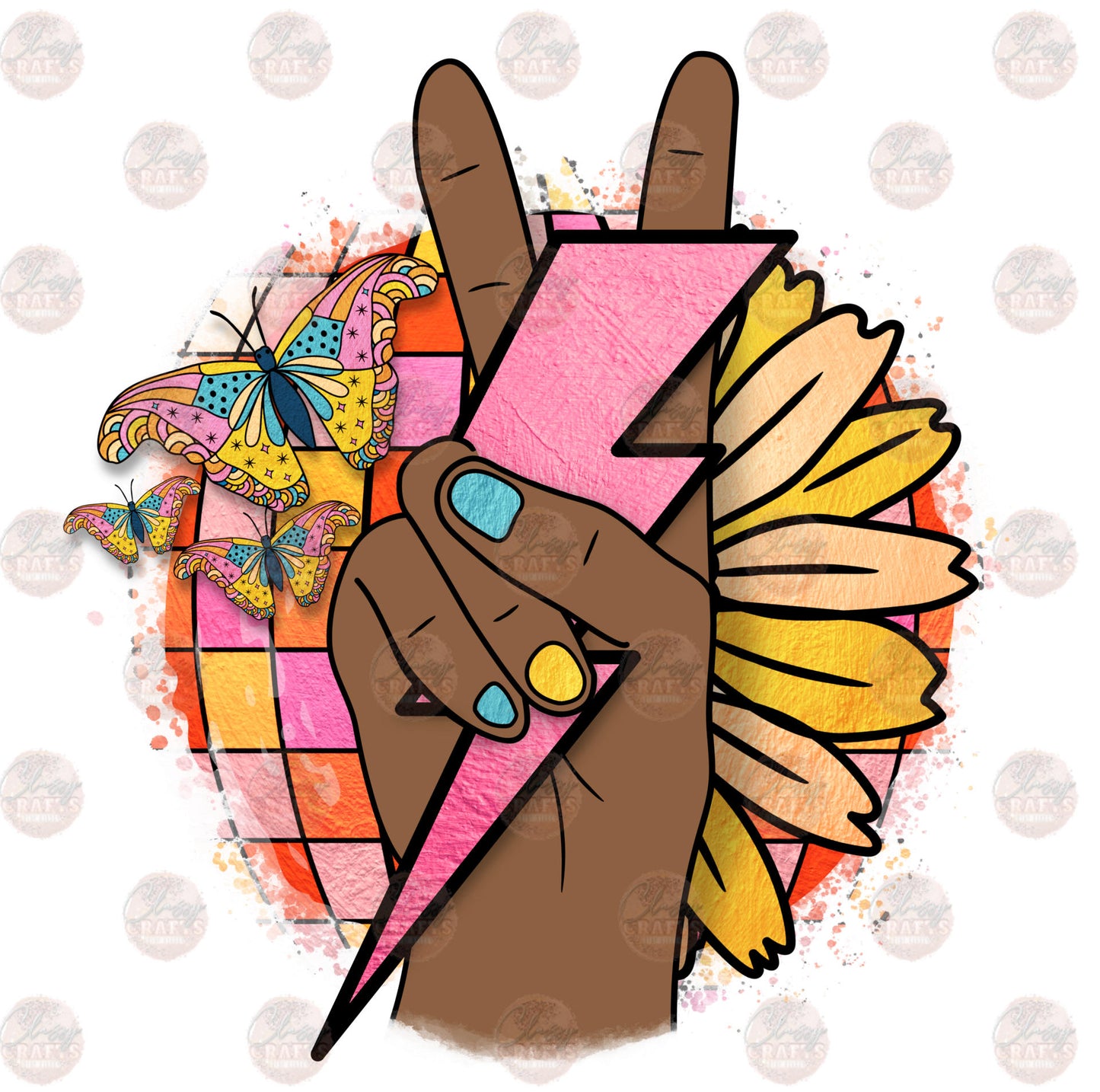 Happy Daze 2 Flower Without Words Transfer