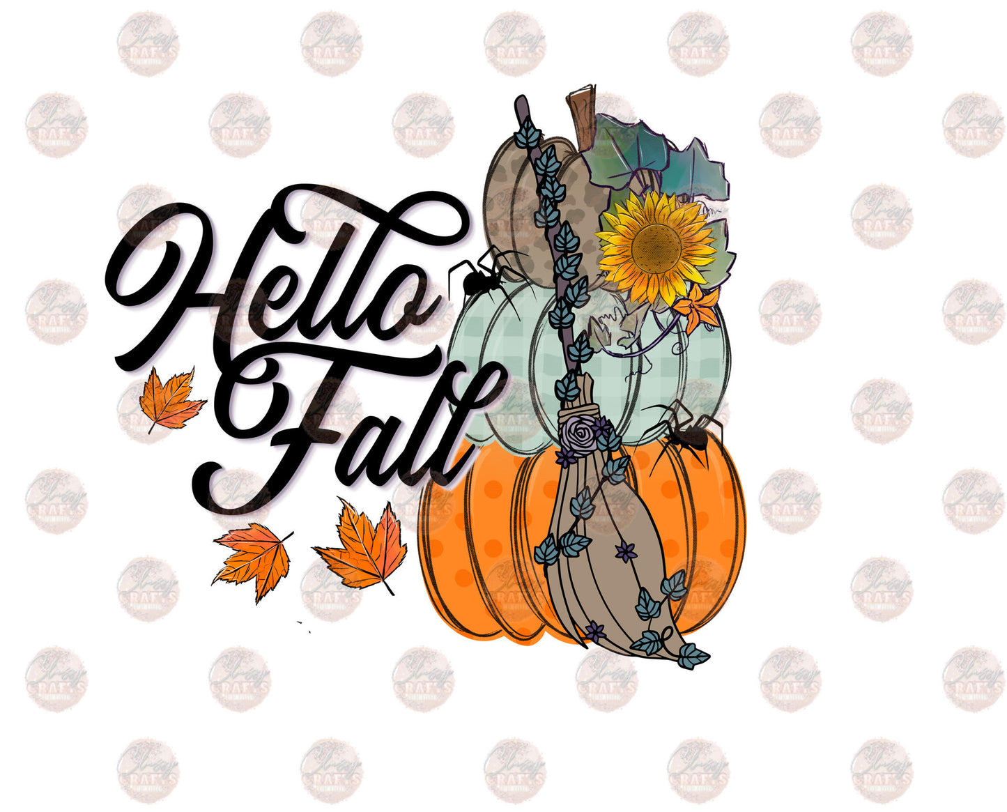 Hello Fall Broom Transfer