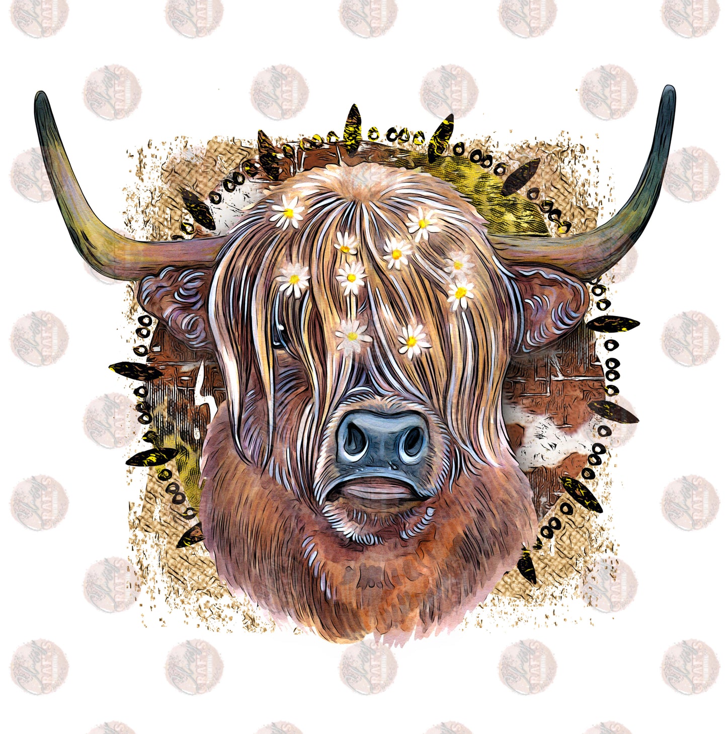 Highland Cow/ Yellow