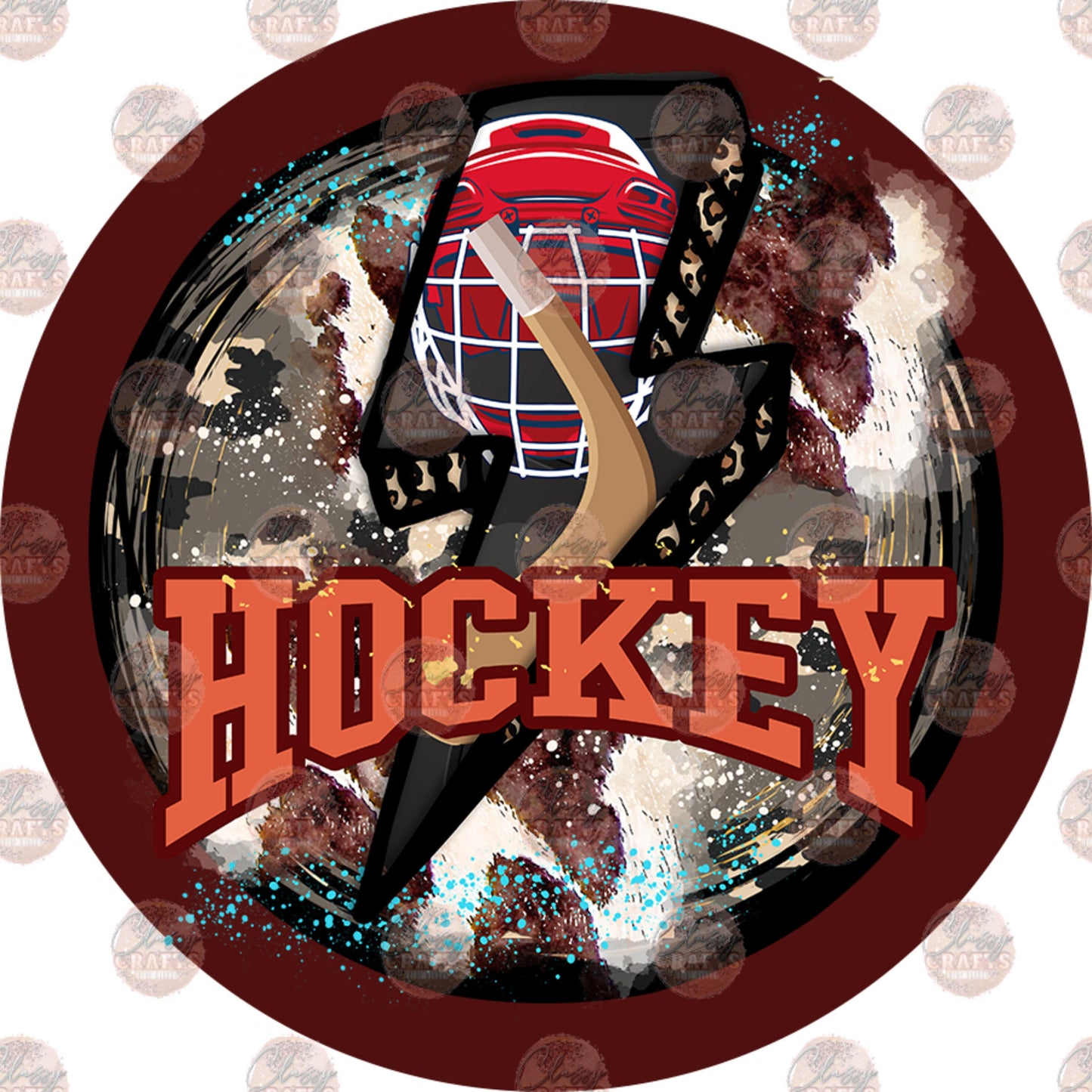 Hockey Car Coaster - Sublimation Transfer