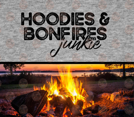 Hoodies & Bonfire Junkie Tumbler Wrap