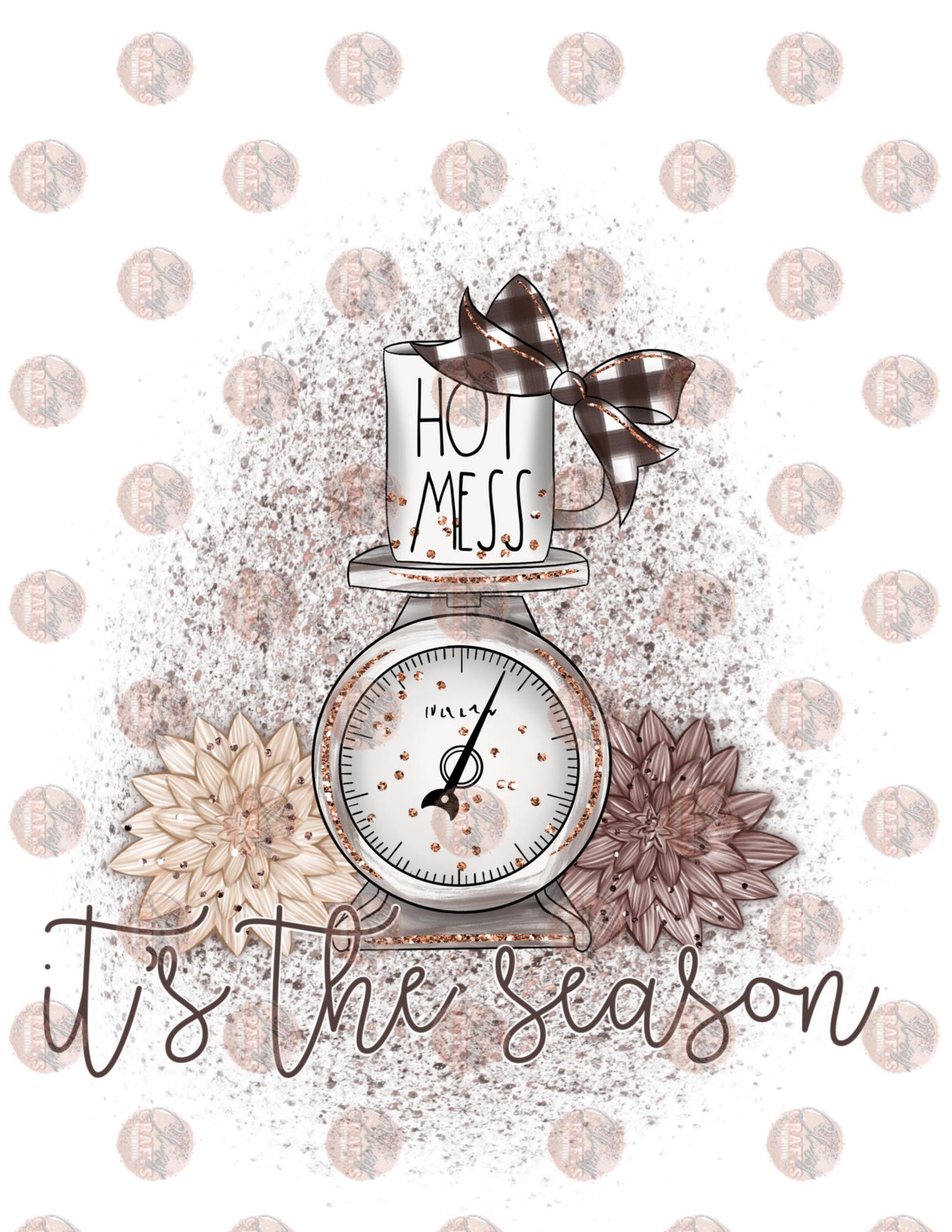Hot Mess Tis The Season Transfer