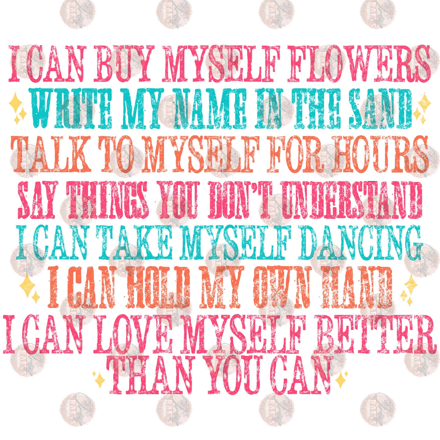 I Can Buy Myself Flowers Color Transfer