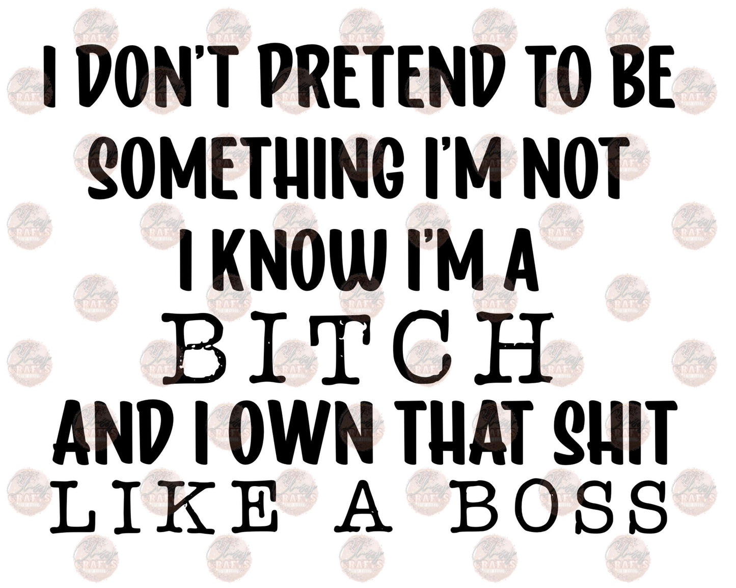 I Don't Pretend To Be Transfer