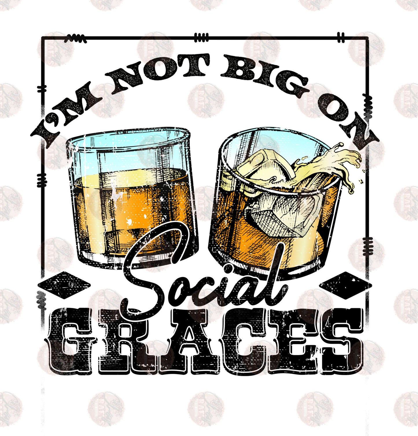 I'm Not Big On Social Framed Transfer