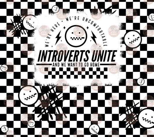 Introverts Unite Tumbler Wrap