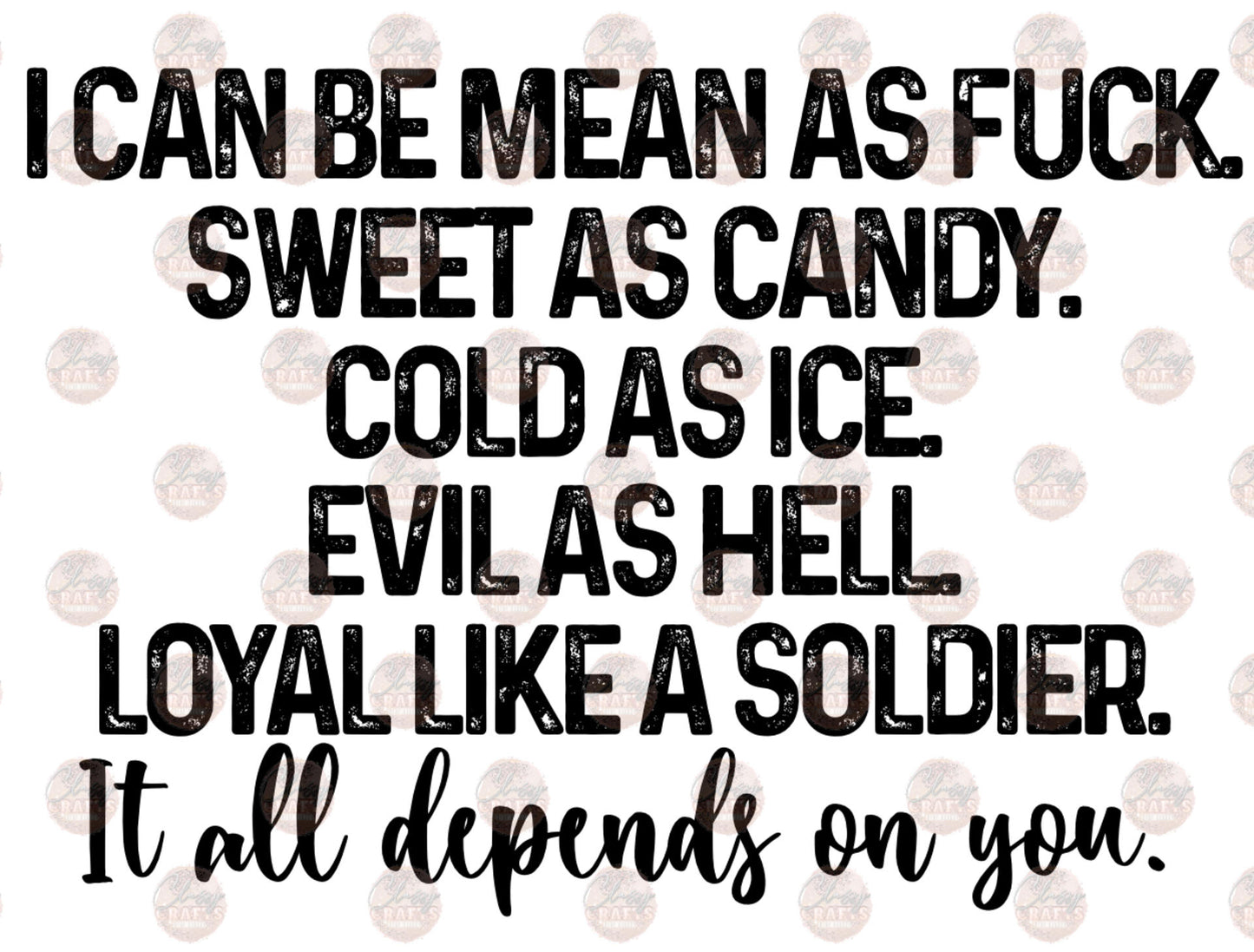 It All Depends On You Transfer