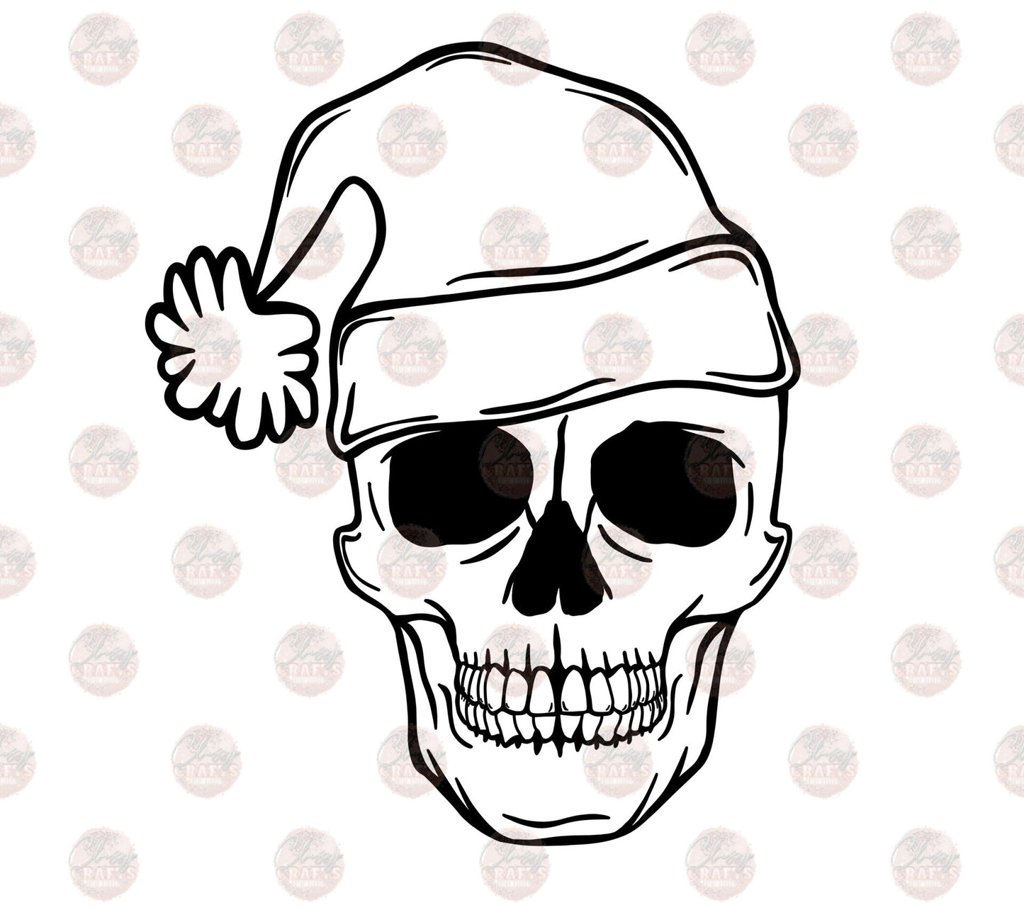 Jolly AF Skull Transfer