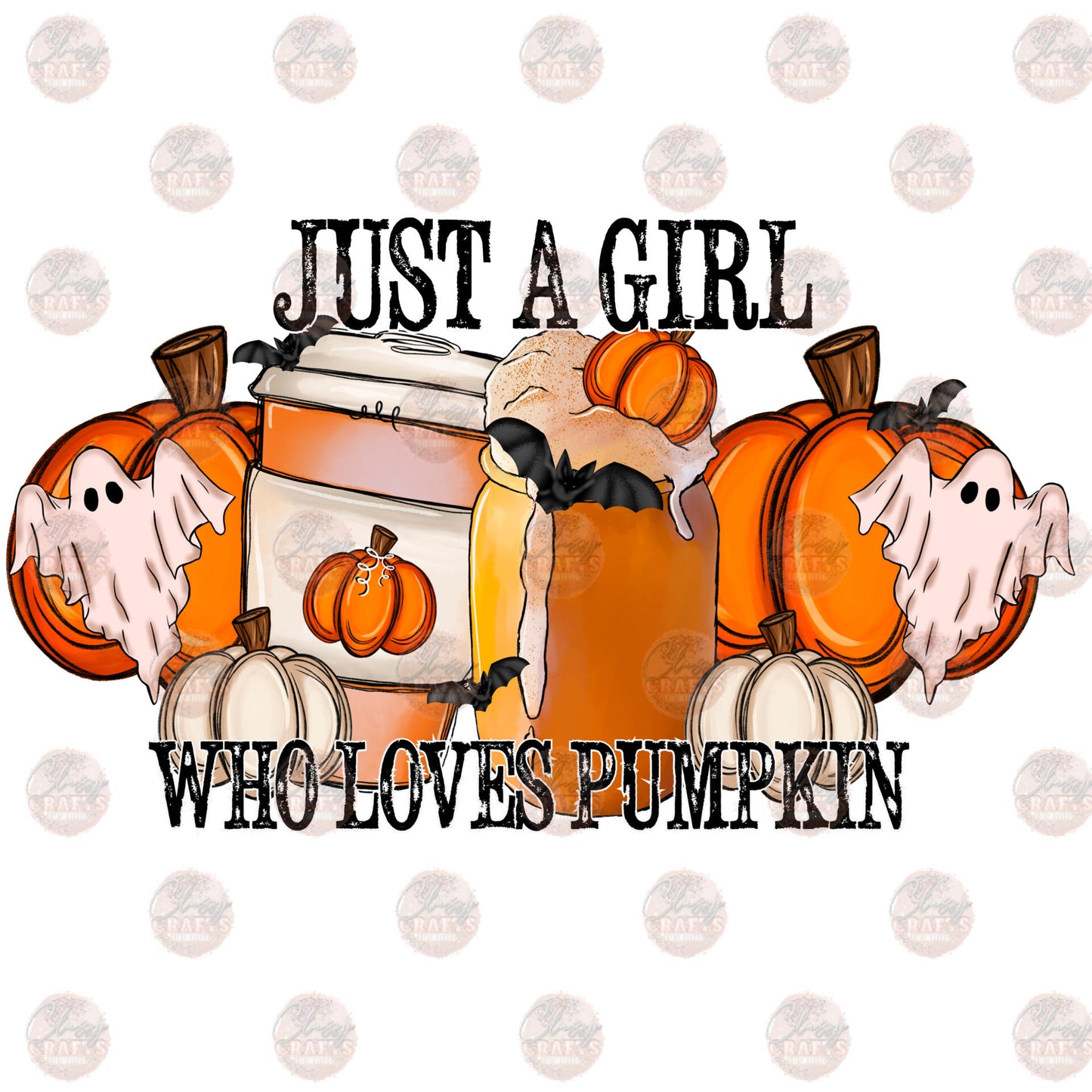 Just A Girl Who Loves Pumpkin Transfer