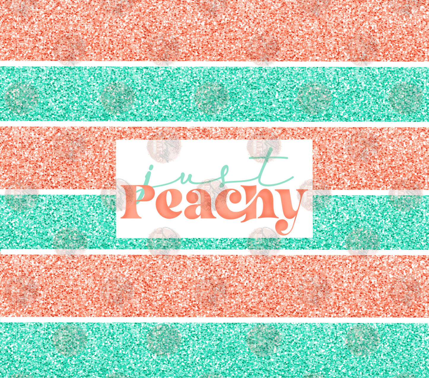 Just Peachy Tumbler Wrap- Sublimation Transfer