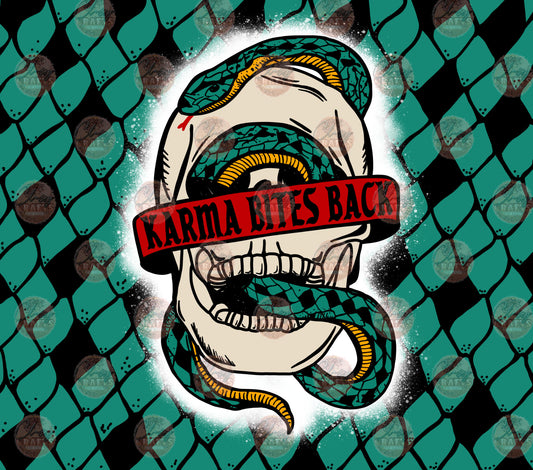 Karma Bites Back Tumbler Wrap