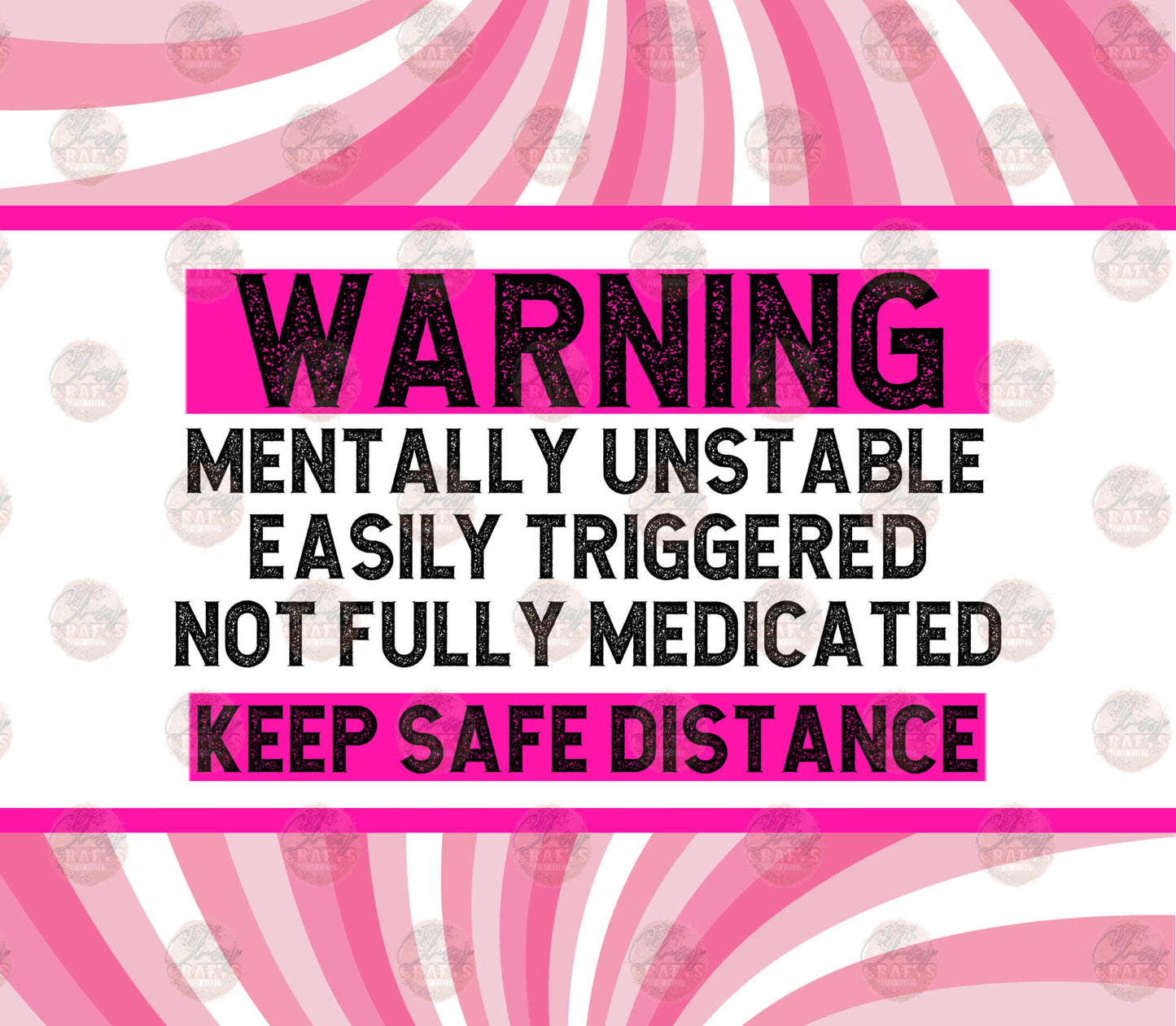 Keep Safe Distance Tumbler Wrap