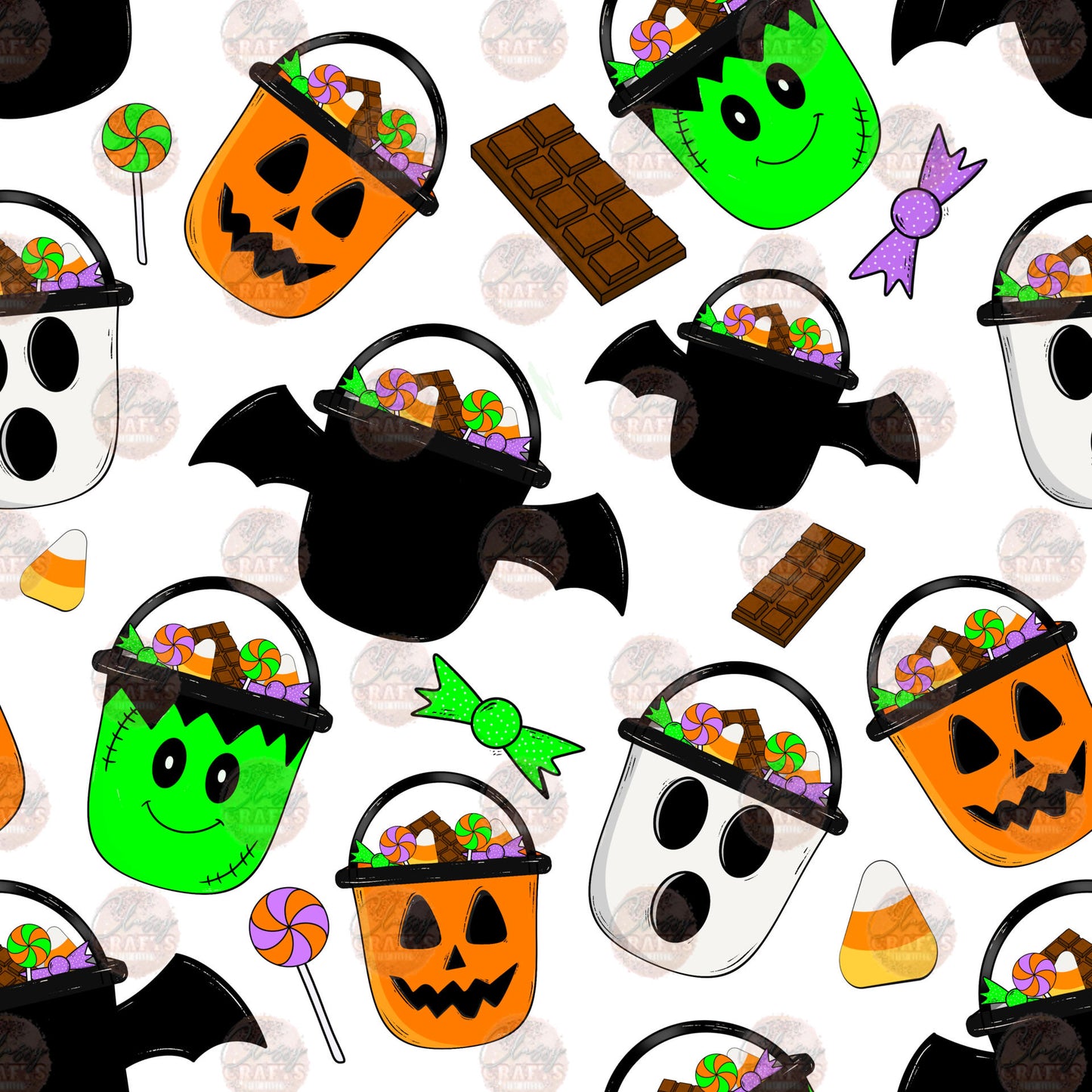 Kids Halloween Seamless Wrap