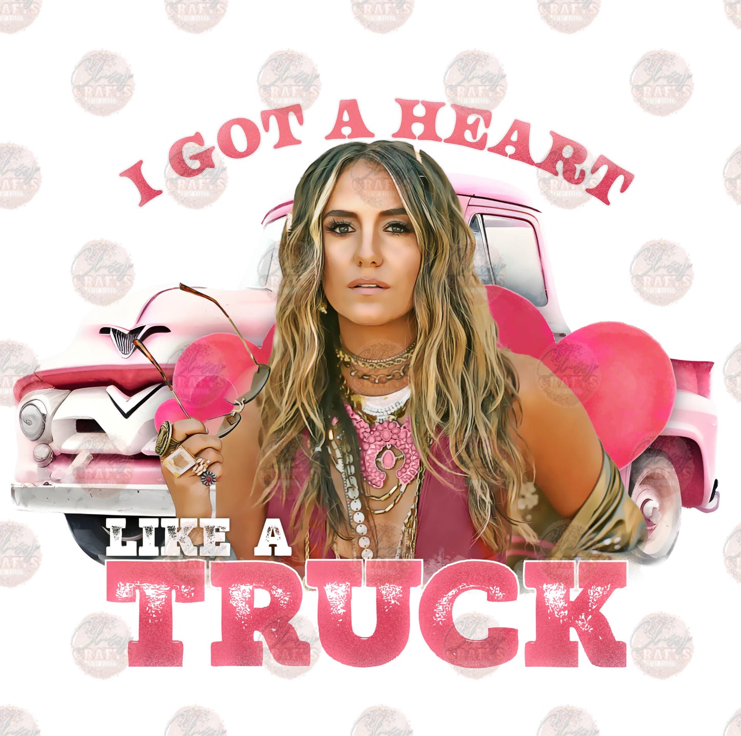 L.W. Heart Like A Truck Transfer