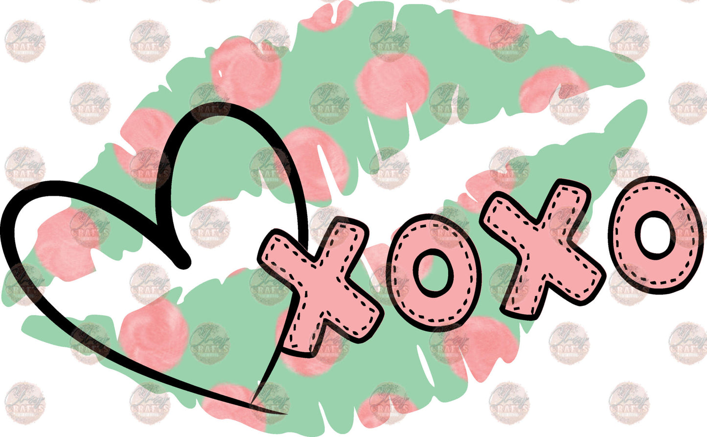 Lips XOXO Mint Transfer