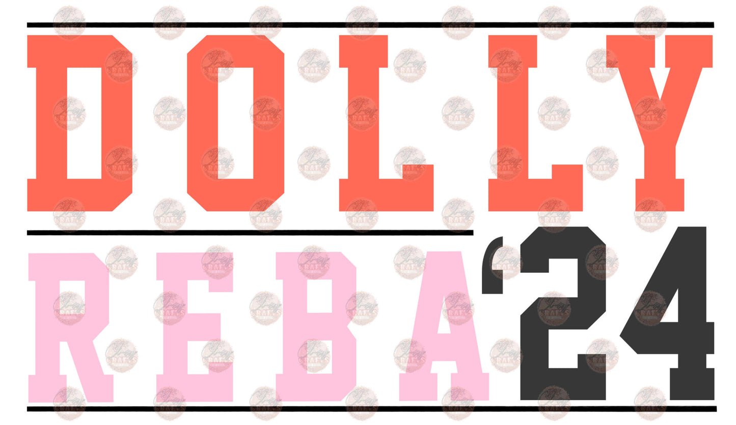 Ladies 24 Coral & Pink Transfer