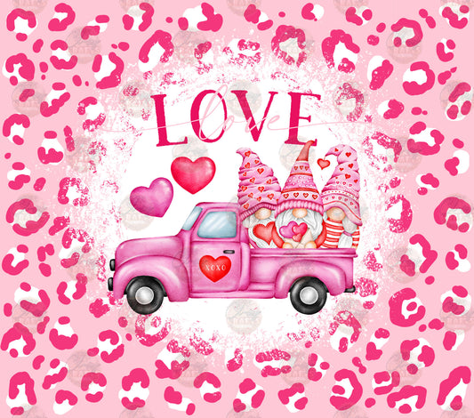 Leopard Gnomes Truck Tumbler Wrap