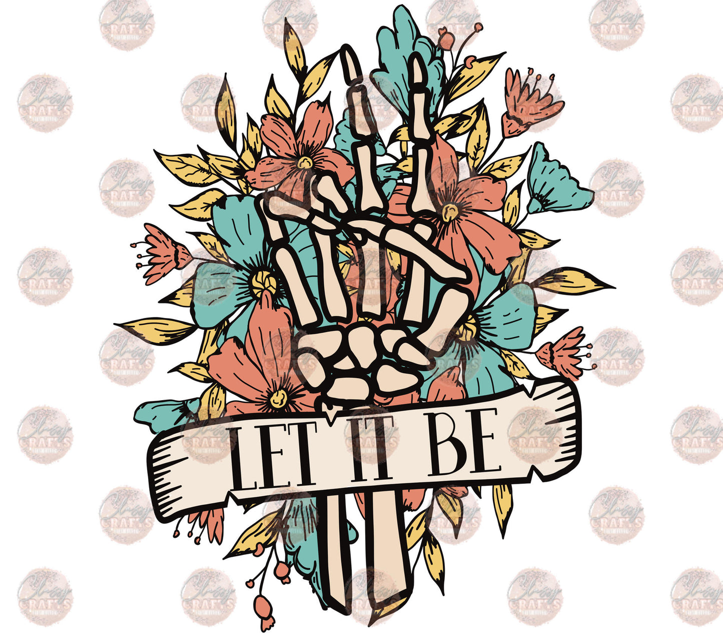 Let It Be Skelly Peace Color Transfer