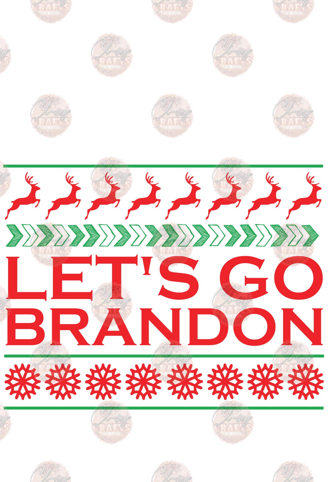 Lets Go Brandon Christmas Transfer