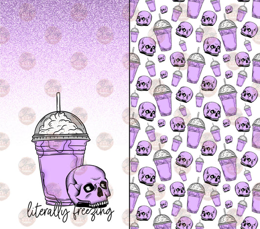 Literally Freezing Purple Tumbler Wrap -
