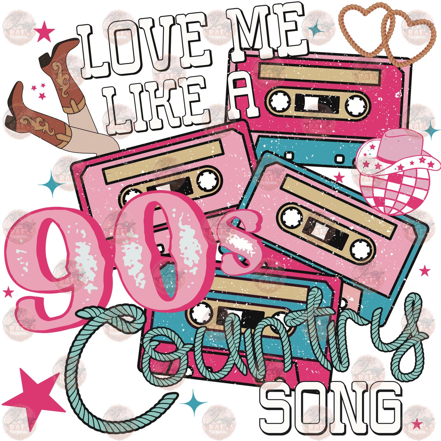 Love Me Like A 90s Country Song Transfer