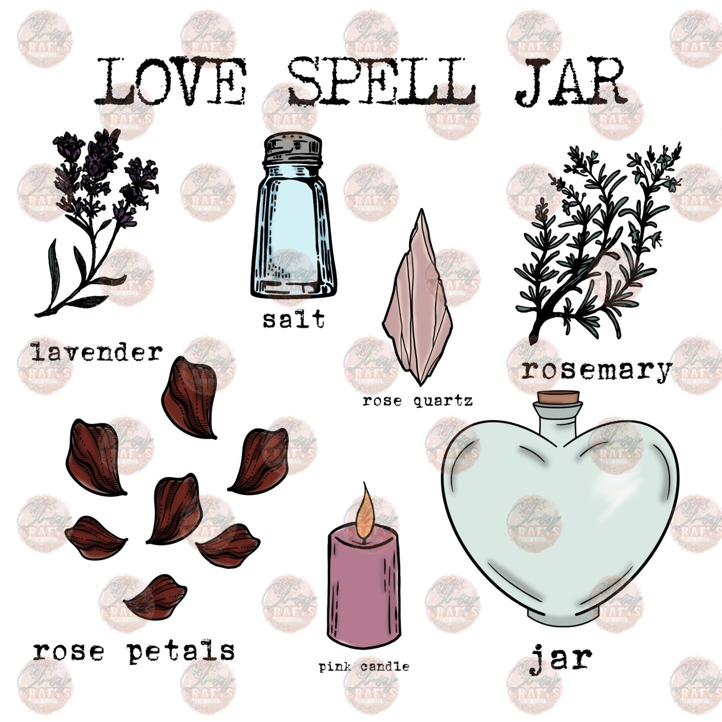 Love Spell Jar Color Transfer