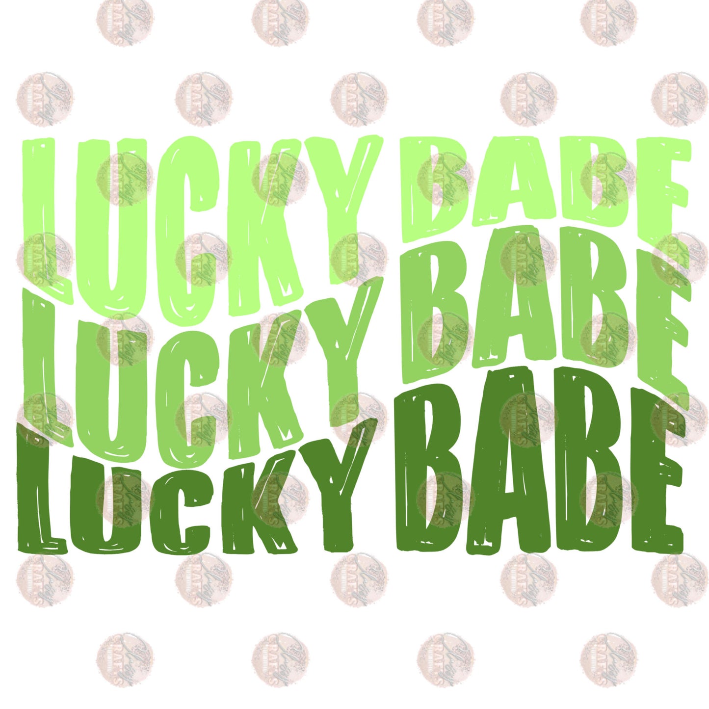 Lucky Babe Stacked 1 Transfer